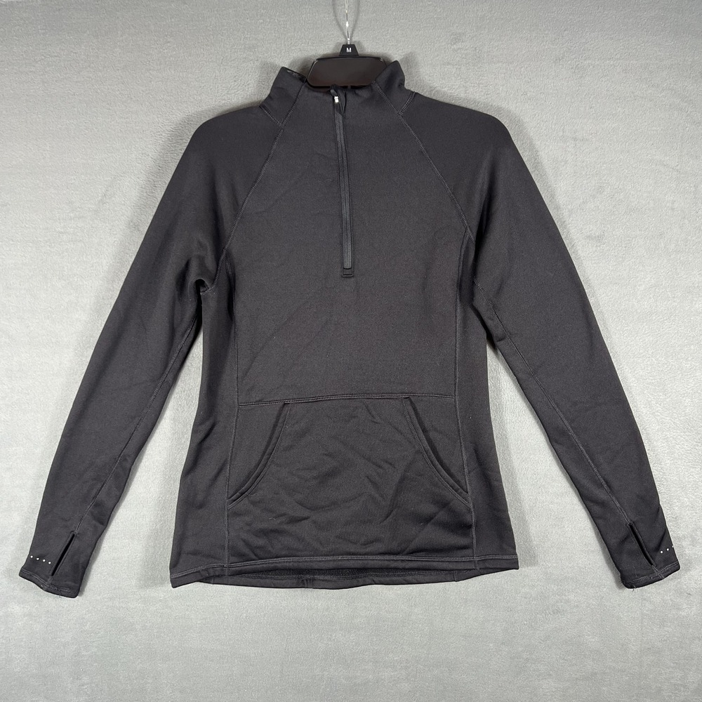 Old‎ Navy Active GO-DRY Women's Black 1/4 Zip Pullover Fleece Jacket Size S